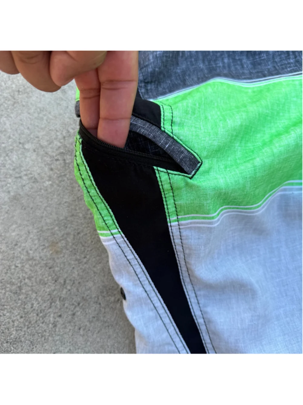 O'Neill Men's Colorblock Board Shorts W/ Zipper Pockets Size L